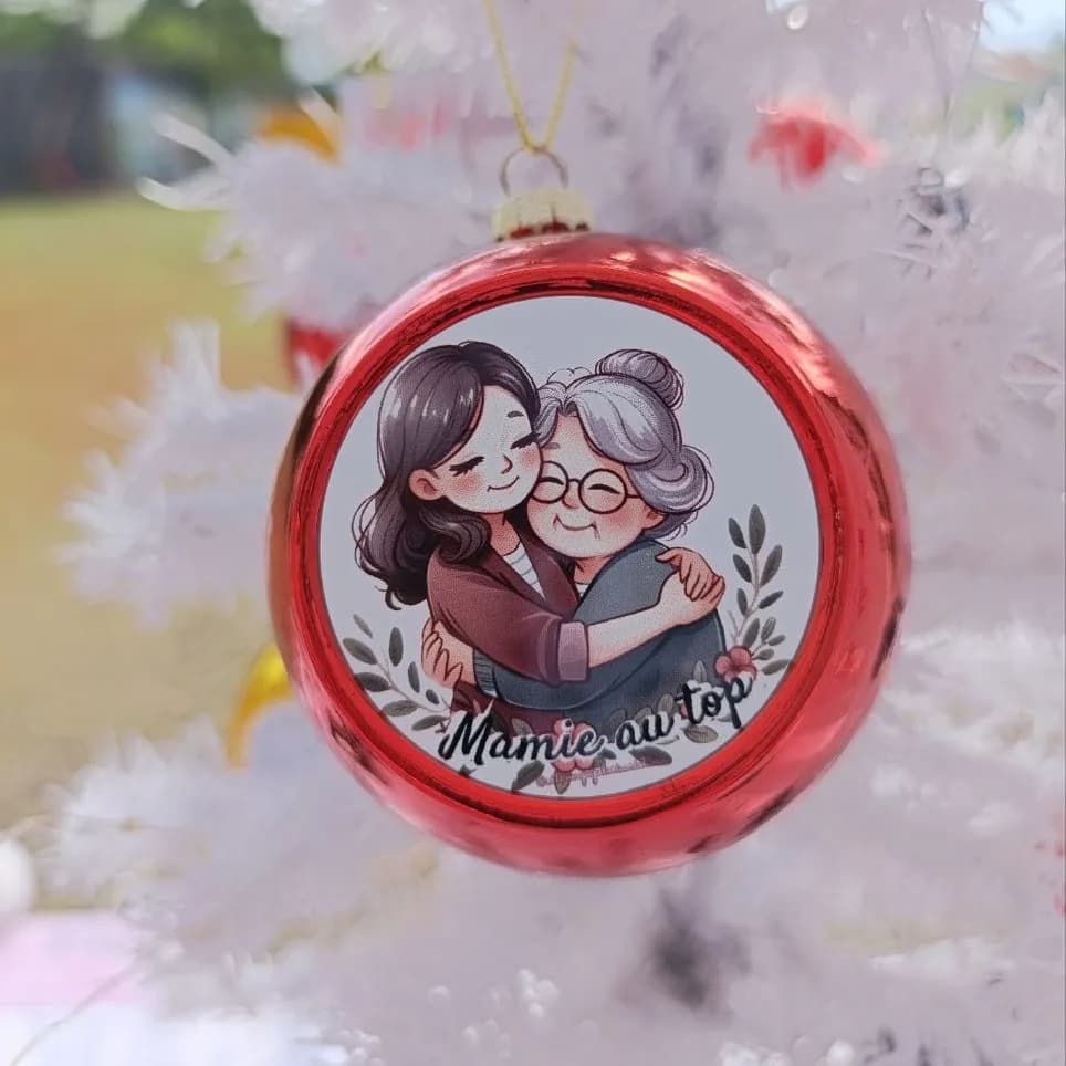 Boule de Noël personnalisée