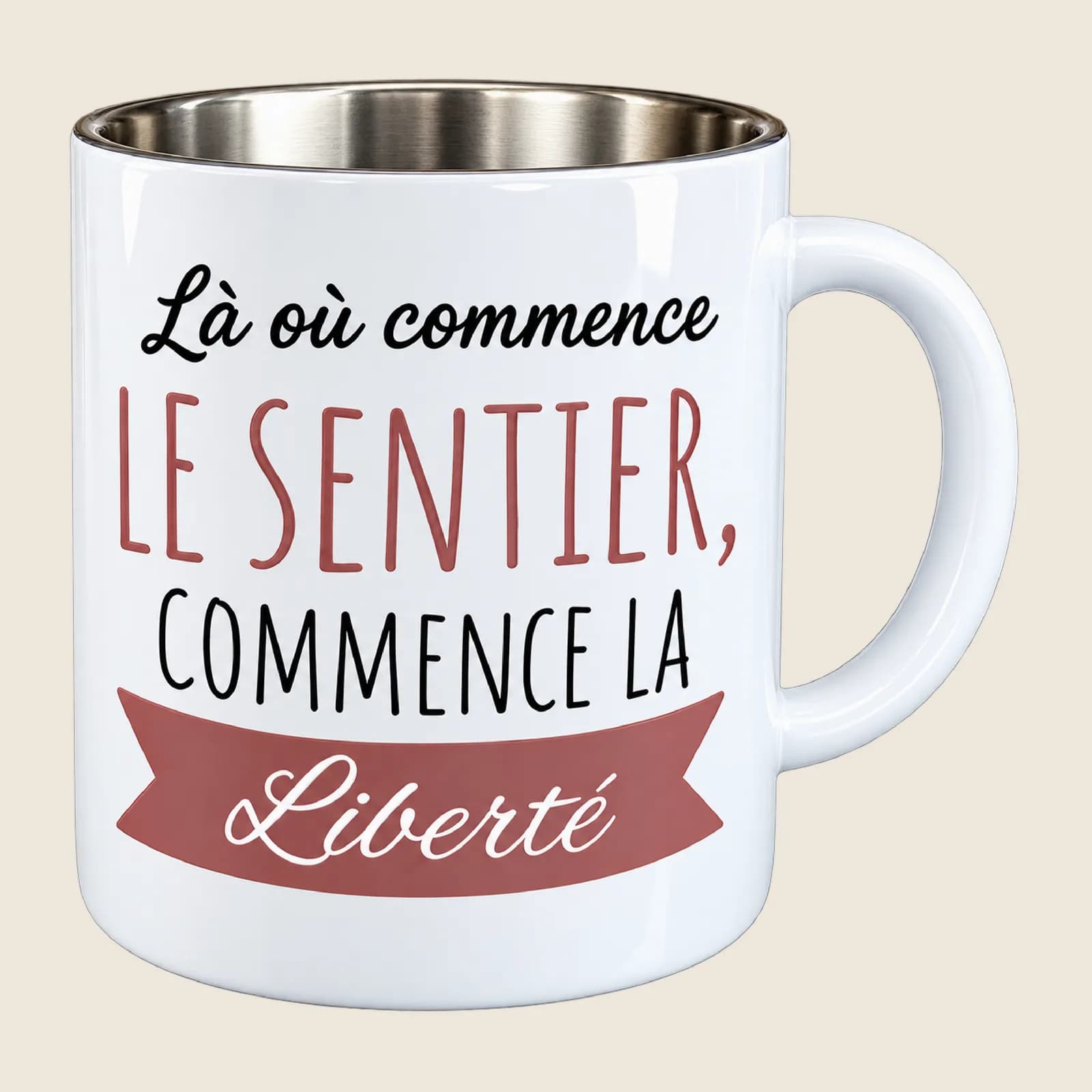 Mug inox personnalisé